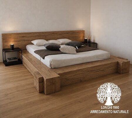 letto travi grosse legno letto travi grosse legno